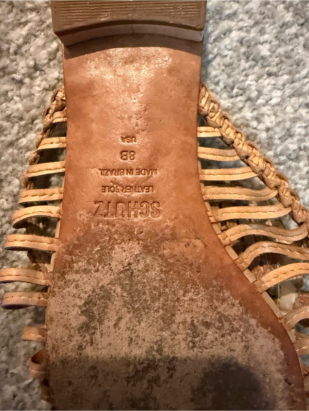 Schutz Woven Flat Mule - Picture 2 of 2